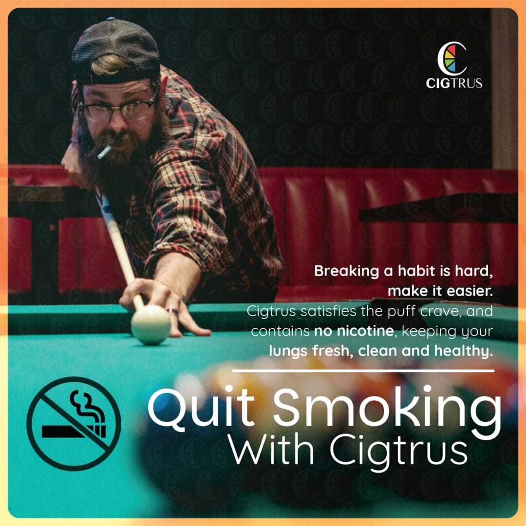 Cigtrus Natural Smoking Alternative – Nicotine-Free, Tobacco-Free Smokeless Aroma Inhaler Quit Smoking, Craving Relief | Citrus Grapefruit & Fresh Spearmint Flavor Variety Pack