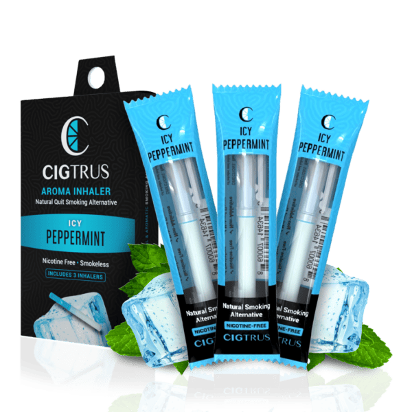 Cigtrus Natural Smoking Alternative Quit Smoking Aid Smokeless Aroma inhaler Pick Your Flavor (3-Pack) (Icy Peppermint) - Image 2