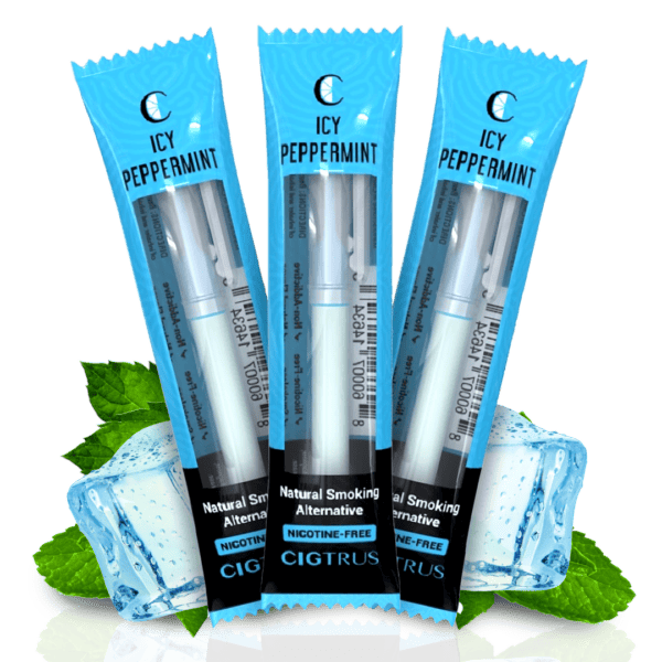 Cigtrus Natural Smoking Alternative Quit Smoking Aid Smokeless Aroma inhaler Pick Your Flavor (3-Pack) (Icy Peppermint)